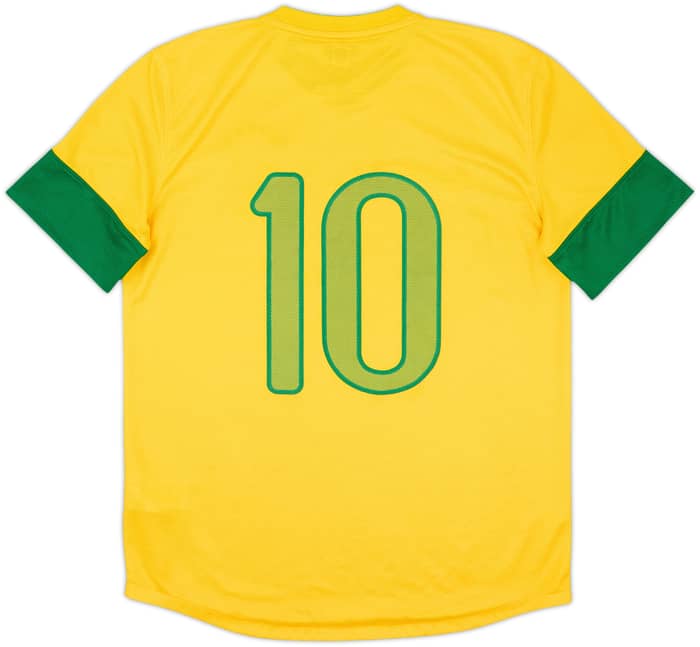 2012-13 Brazil Home Shirt #10 - 7/10 - (M)