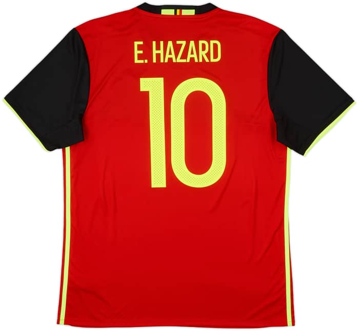 2016-17 Belgium Home Shirt E. Hazard #10 - 9/10 - (L)