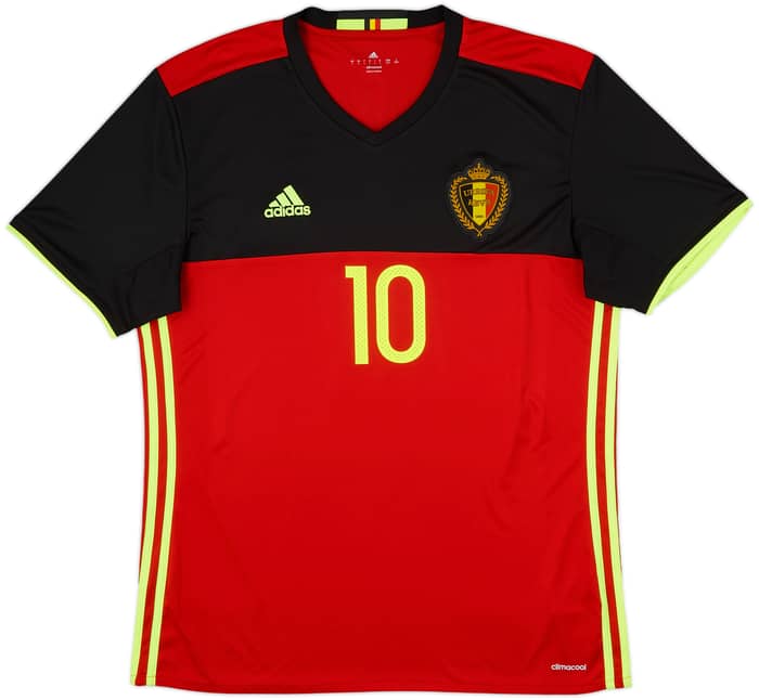 2016-17 Belgium Home Shirt E. Hazard #10 - 9/10 - (L)