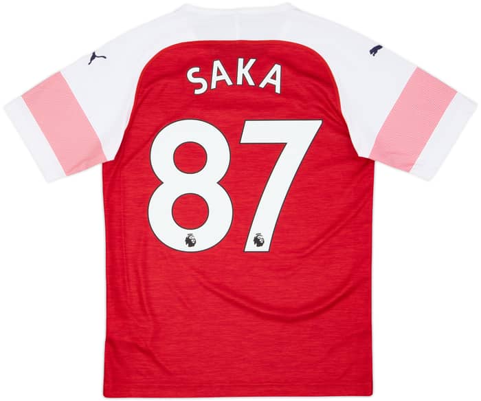 2018-19 Arsenal Home Shirt Saka #87 - 10/10 - (S)