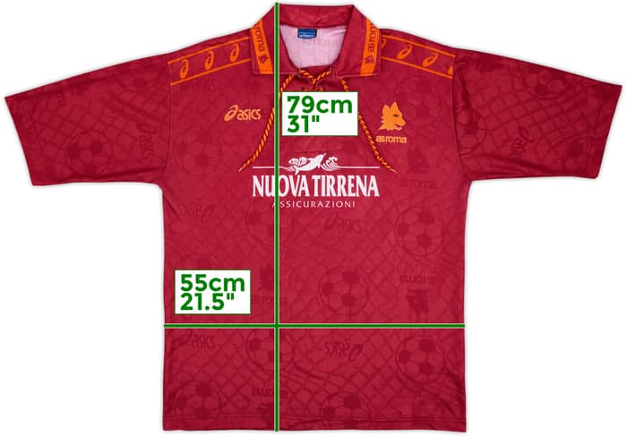 1994-95 Roma Home Shirt - 7/10 - (XL)