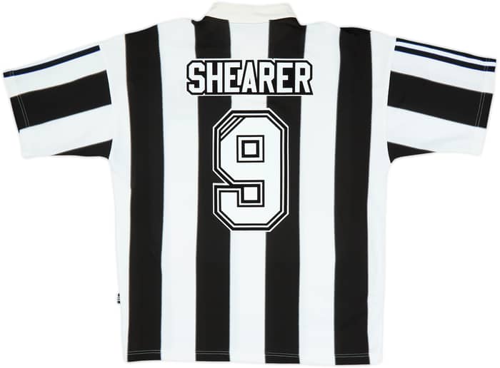 1995-97 Newcastle Home Shirt Shearer #9 - 8/10 - (L)