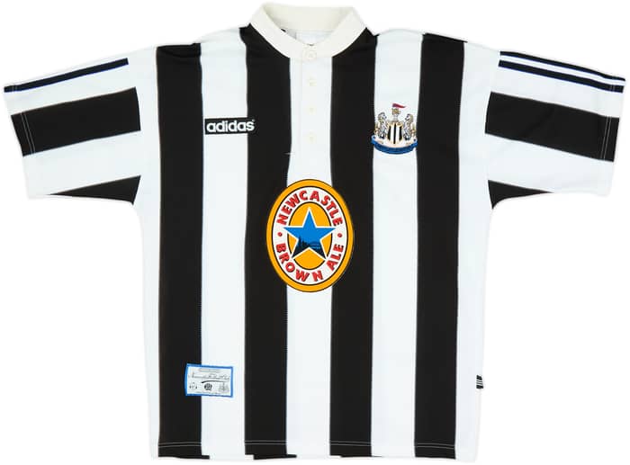 1995-97 Newcastle Home Shirt Shearer #9 - 8/10 - (L)