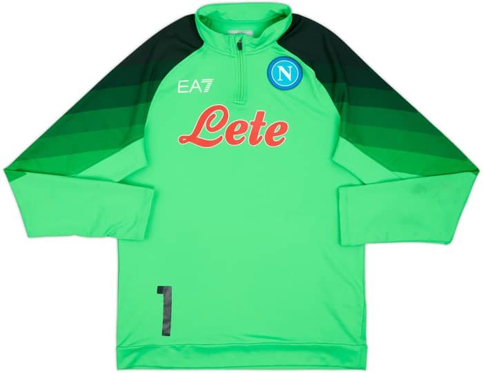 2023-24 Napoli EA7 1/4 Zip Training Top #1 - 8/10 - (XXL)