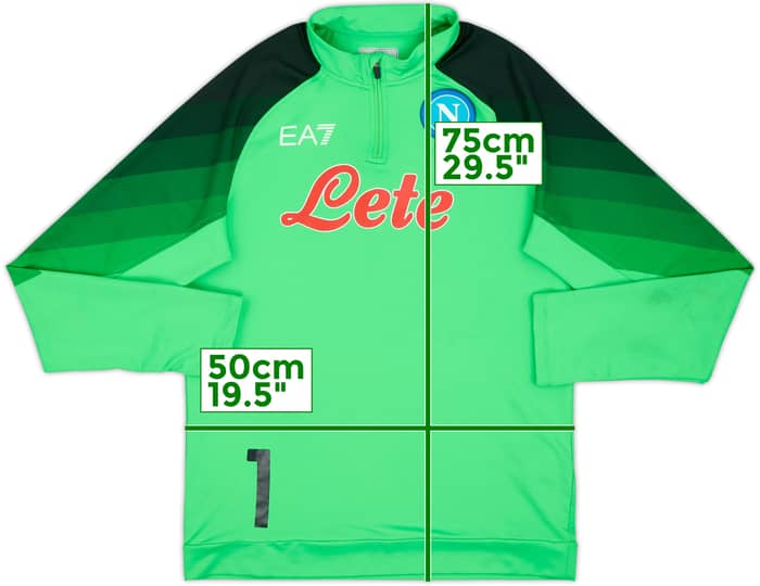 2023-24 Napoli EA7 1/4 Zip Training Top #1 - 8/10 - (XXL)