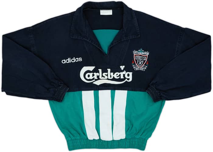 1993-95 Liverpool adidas Drill Top - 8/10 - (Y)