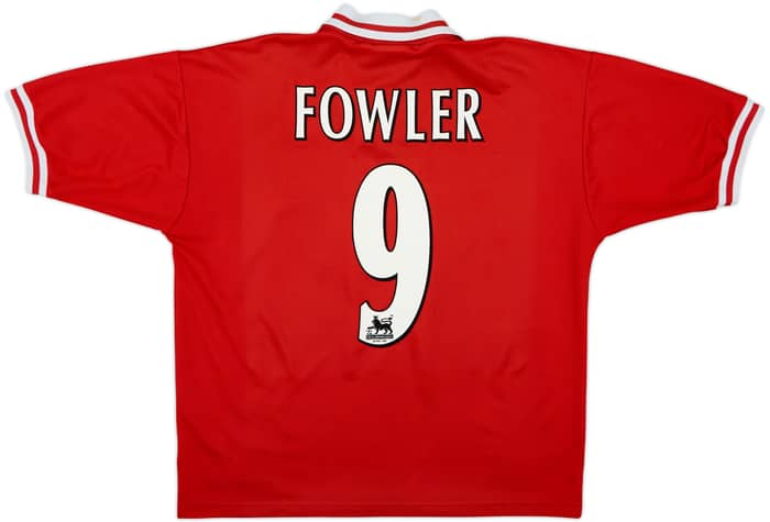 1996-98 Liverpool Home Shirt Fowler #9 - 6/10 - (L)