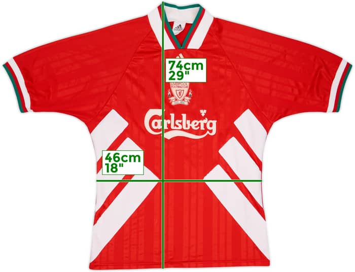 1993-95 Liverpool Home Shirt - 8/10 - (M)