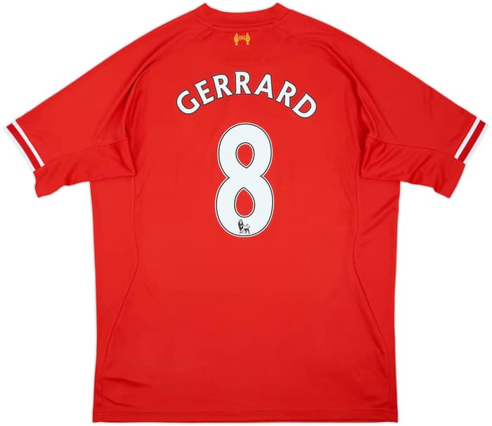 2013-14 Liverpool Home Shirt Gerrard #8 - 7/10 - (XXL)
