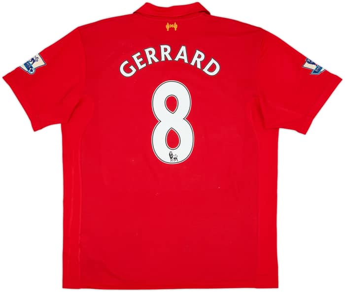 2012-13 Liverpool Home Shirt Gerrard #8 - 8/10 - (XXL)