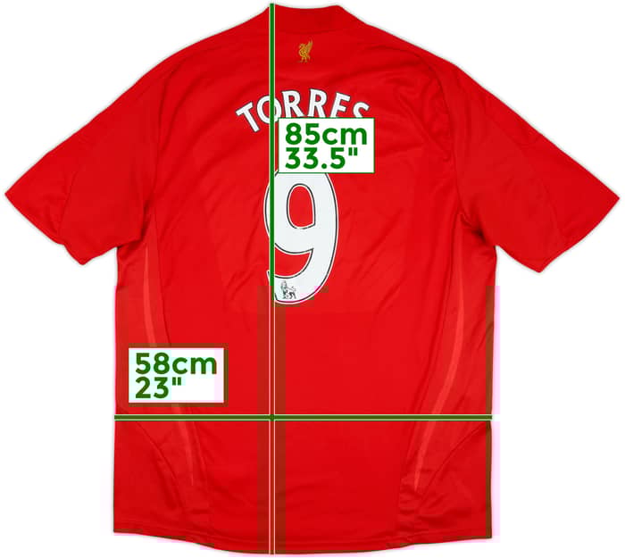 2008-10 Liverpool Home Shirt Torres #9 - 6/10 - (XL)