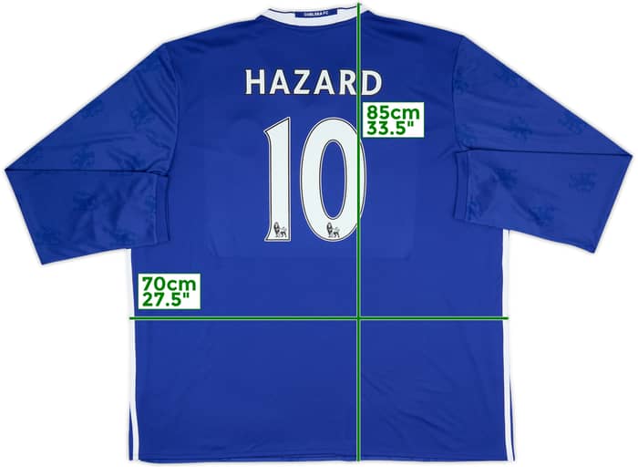 2016-17 Chelsea Home L/S Shirt Hazard #10 - 10/10 - (3XL)