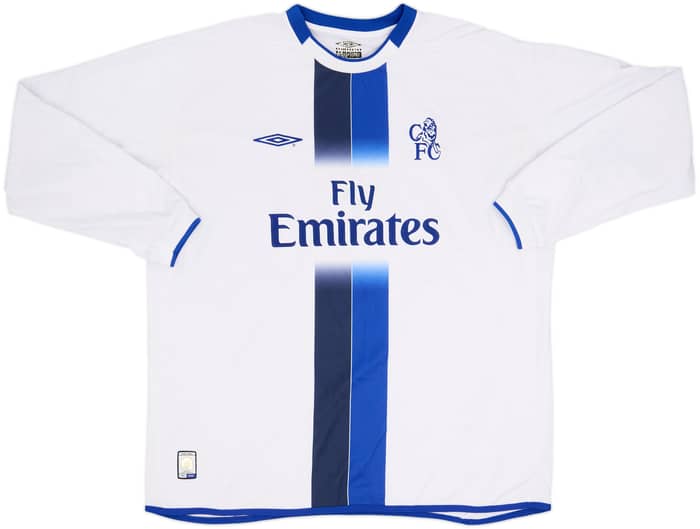 2003-05 Chelsea Away L/S Shirt Drogba #15 - 8/10 - (XXL)