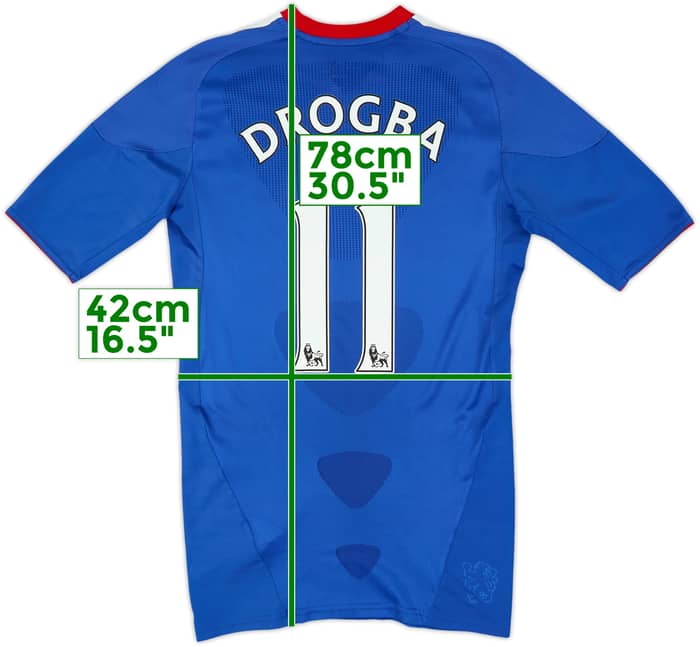 2010-11 Chelsea Player Issue TechFit Home Shirt Drogba #11 - 8/10 - (M)