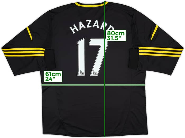 2012-13 Chelsea Third L/S Shirt Hazard #17 - 8/10 - (XXL)