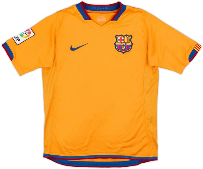 2006-08 Barcelona Away Shirt Ronaldinho #10 - 4/10 - (S.Boys)
