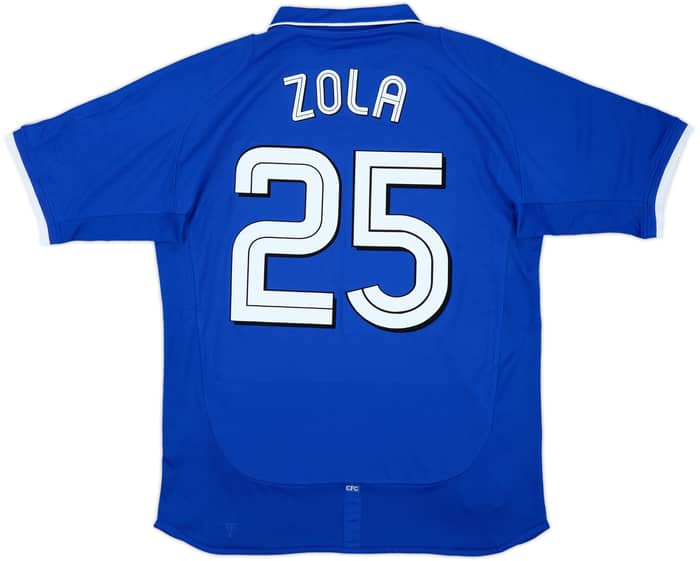 2001-03 Chelsea Home Shirt Zola #25 - 10/10 - (M)
