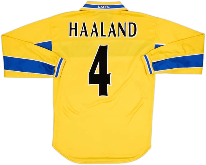 1999-00 Leeds United Third L/S Shirt Haaland #4 - 6/10 - (S)