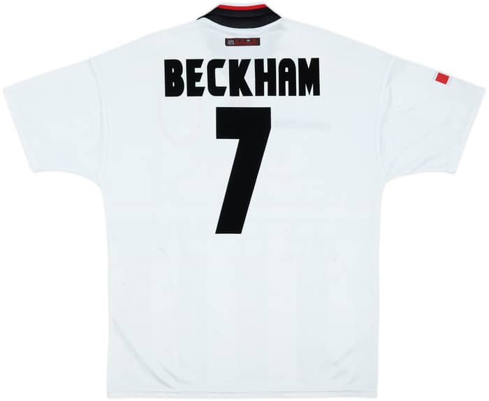 1997-99 Manchester United Away Shirt Beckham #7 - 7/10 - (L)