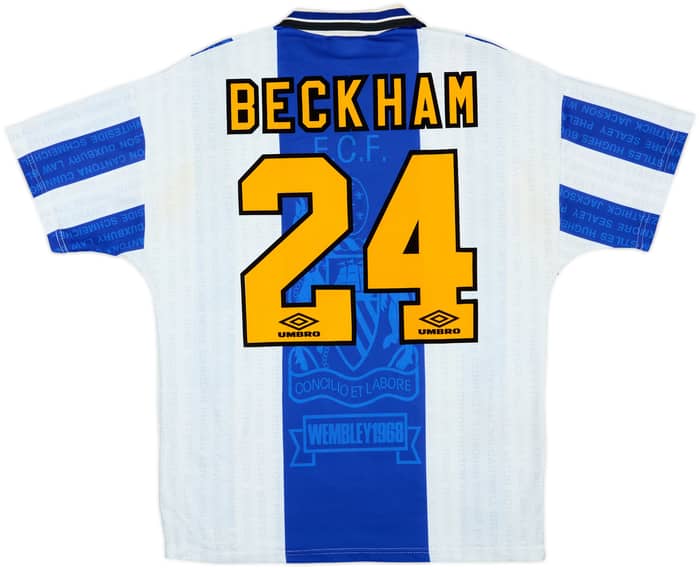 1994-96 Manchester United Third Shirt Beckham #24 - 7/10 - (M)