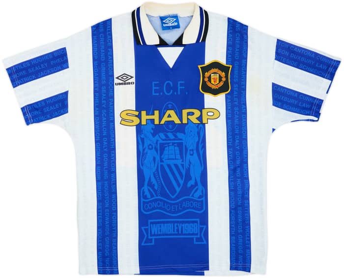 1994-96 Manchester United Third Shirt Beckham #24 - 7/10 - (M)