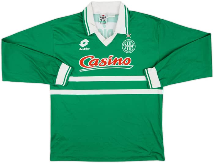 1995-97 Saint Etienne Home L/S Shirt - 9/10 - (L.Boys)