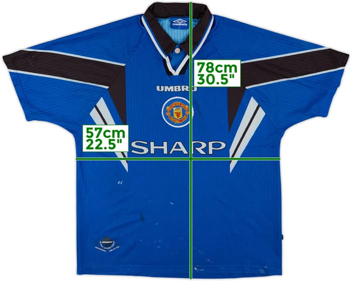 1996-98 Manchester United Third Shirt - 5/10 - (XL)