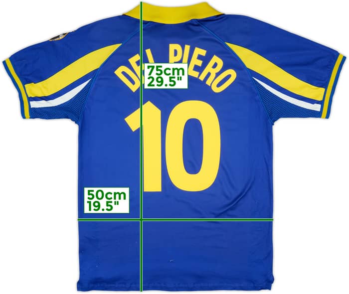 1998-99 Juventus Third Shirt Del Piero #10 - 7/10 - (M)