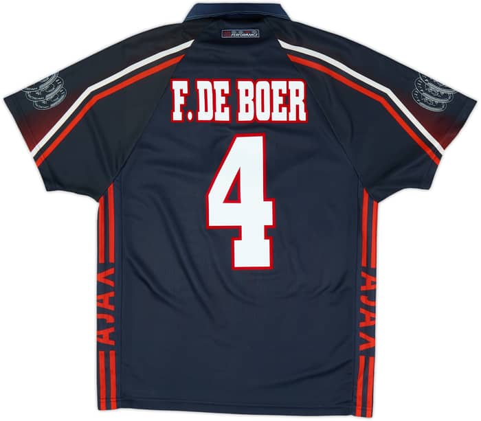 1997-98 Ajax Away Shirt F.De Boer #4 - 8/10 - (M)