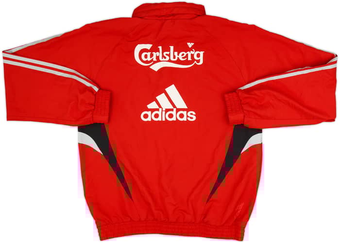 2008-09 Liverpool adidas Formotion 1/4 Zip Hooded Drill Top - 7/10 - (M/L)