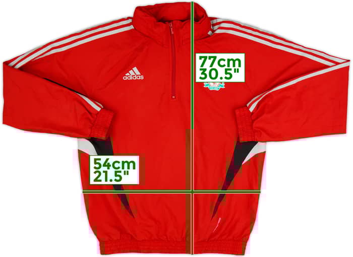 2008-09 Liverpool adidas Formotion 1/4 Zip Hooded Drill Top - 7/10 - (M/L)