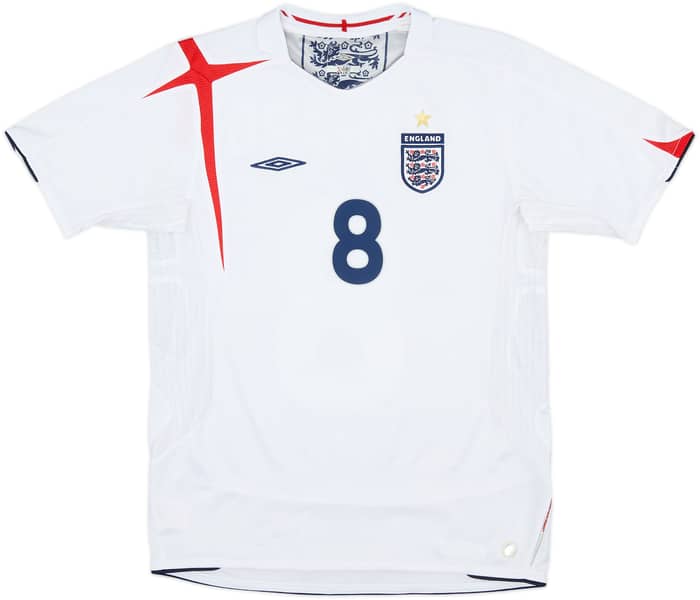 2005-07 England Home Shirt Lampard #8 - 6/10 - (XL.Boys)