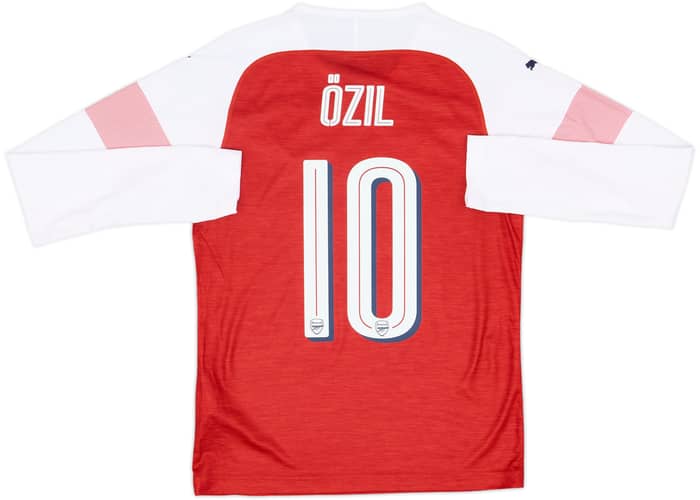 2018-19 Arsenal Home L/S Shirt Ozil #10 - 9/10 - (S)