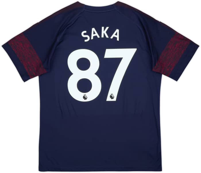 2018-19 Arsenal Away Shirt Saka #87 - 8/10 - (L)