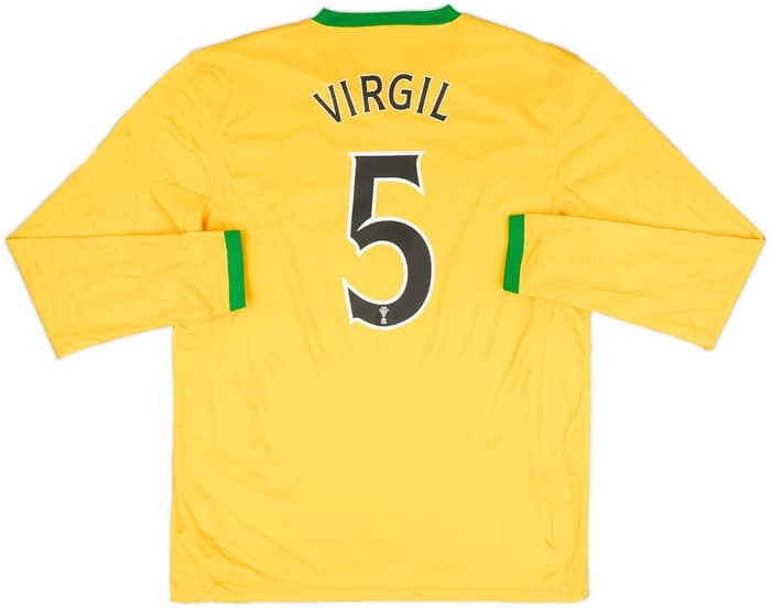 2013-14 Celtic Away L/S Shirt Virgil #5 - 8/10 - (L)