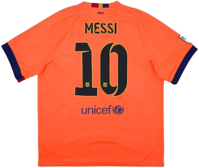 2014-15 Barcelona Away Shirt Messi #10 - 5/10 - (XL)