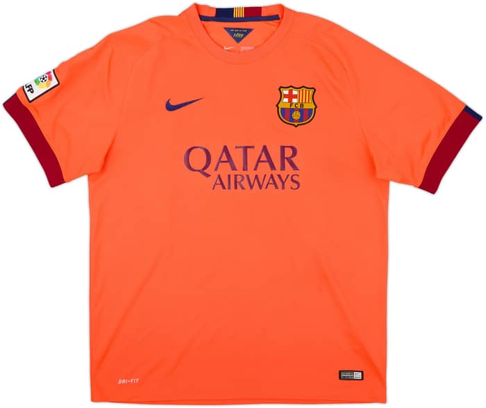 2014-15 Barcelona Away Shirt Messi #10 - 5/10 - (XL)