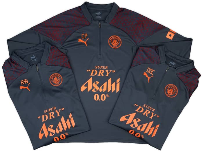2023-24 Manchester City Staff Issue 1/4 Zip Training Top # - 9/10