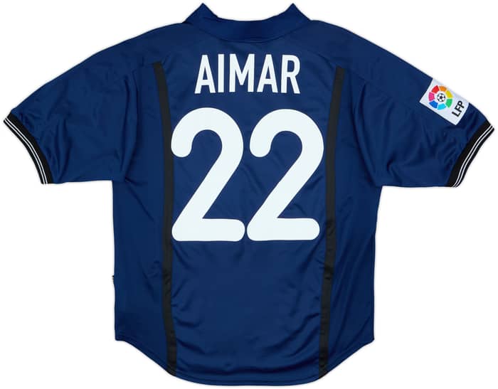 2000-01 Valencia Away Shirt Aimar #22 - 8/10 - (S)