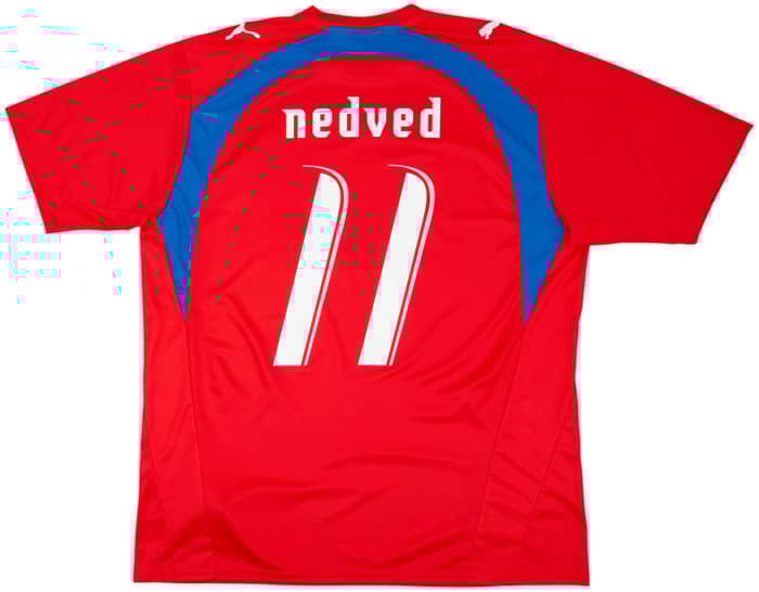 2006-08 Czech Republic Basic Home Shirt Nedved #11 - 5/10 - (XL)
