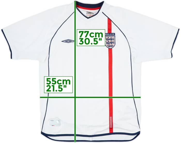 2001-03 England Home Shirt - 5/10 - (L)