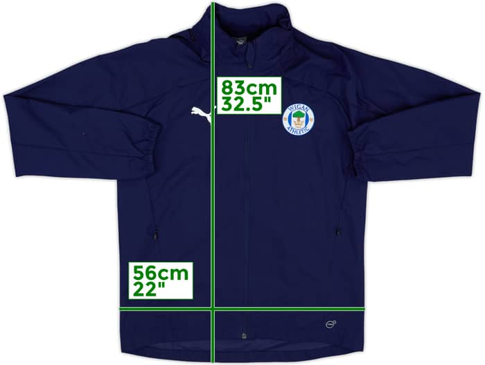 2017-18 Wigan Athletic Puma Hooded Rain Jacket - 10/10 - (M)