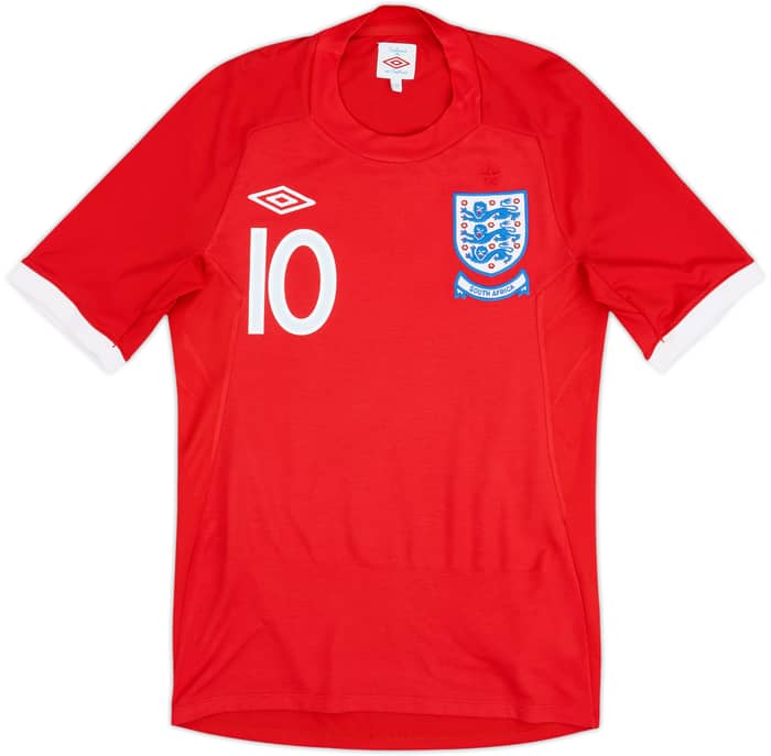 2010-11 England 'South Africa' Away Shirt Rooney #10 - 10/10 - (XS)