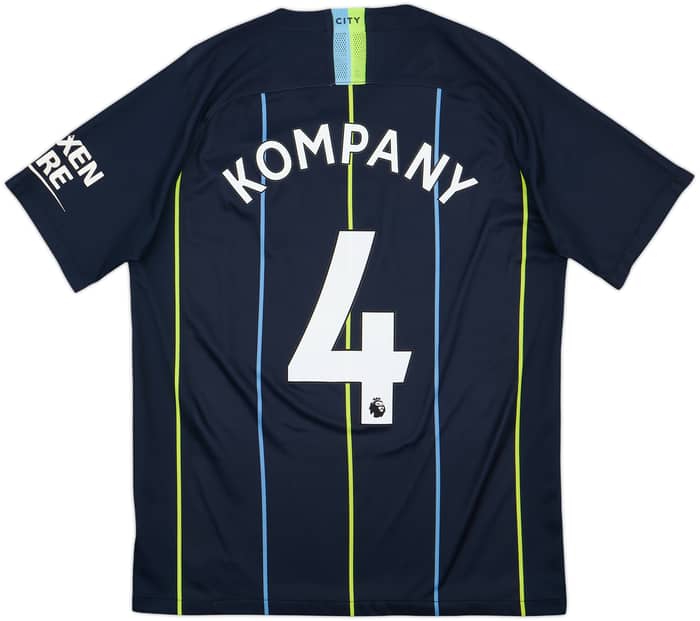 2018-19 Manchester City Away Shirt Kompany #4 - 7/10 - (M)