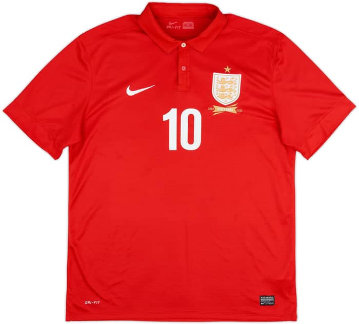 2013 England Away 150th Anniversary Shirt Rooney #10 - 6/10 - (XL)