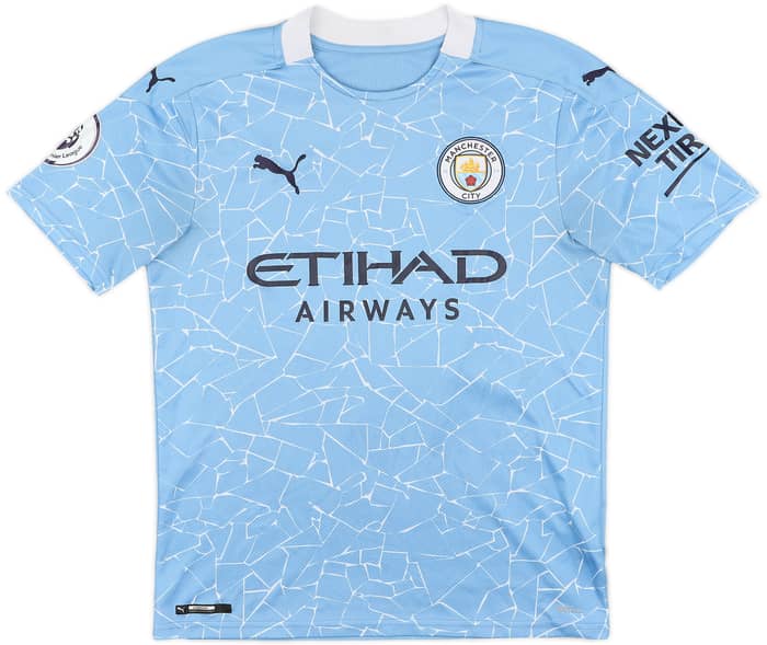 2020-21 Manchester City Home Shirt Foden #47 - 6/10 - (S)