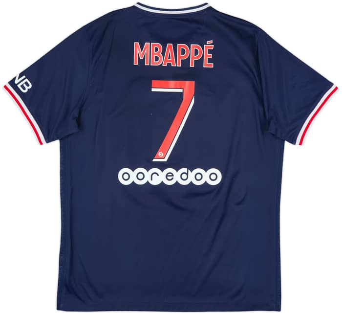 2020-21 Paris Saint-Germain Home Shirt Mbappe #7 - 7/10 - (L)