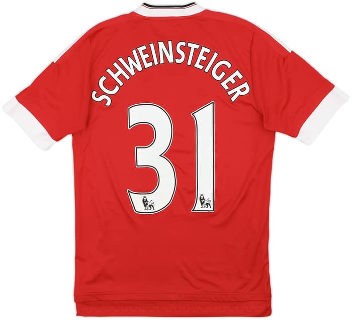 2015-16 Manchester United Home Shirt Schweinsteiger #31 - 6/10 - (S)