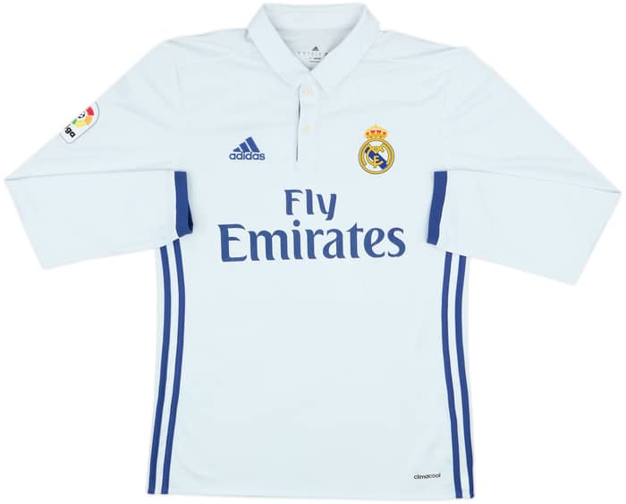 2016-17 Real Madrid Home L/S Shirt Ronaldo #7 - 6/10 - (S)