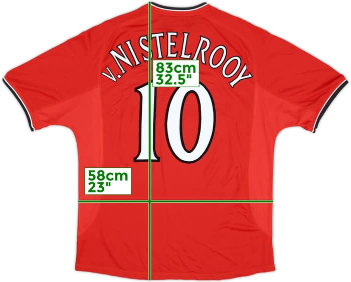 2000-02 Manchester United Home Shirt V.Nistelrooy #10 - 5/10 - (XL)
